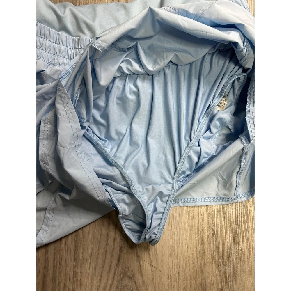 Free People‎ Movement Sky Blue Crisscross Back Tennis Dress Shorts XL